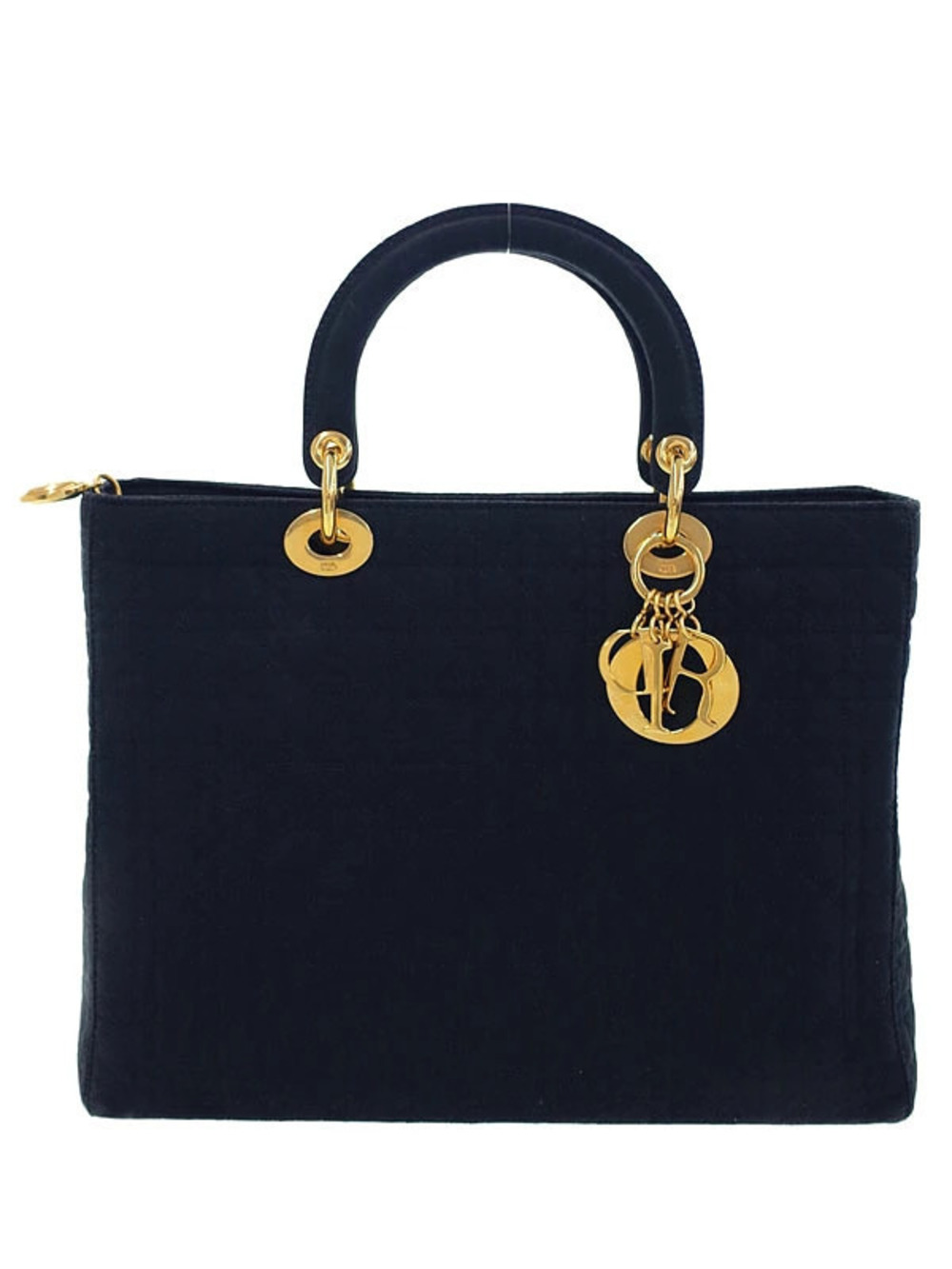 Christian Dior Cannage Lady Dior tote bag black signature cannage quilting